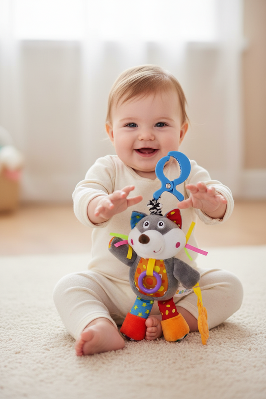 Peluche Sonajero Musical con Pinza