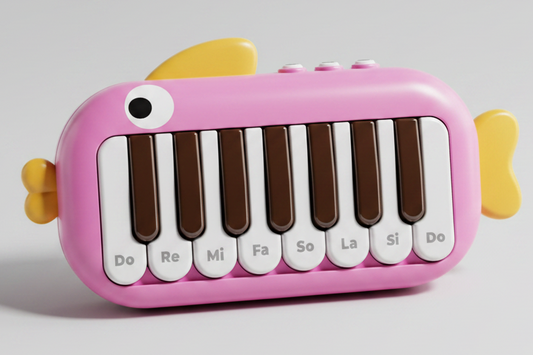 Piano Interactivo para Bebé con Modo Follow-Flick – Rosa