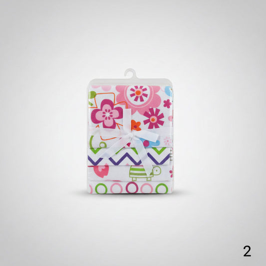 Set de 4 Mantitas de Algodón Niña 👶