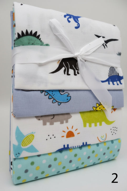 Set de 4 Mantitas de Algodón para Bebé Niño 👦
