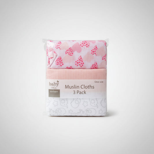 Tripack Mantas de Muselina M para Bebé Niña 👧