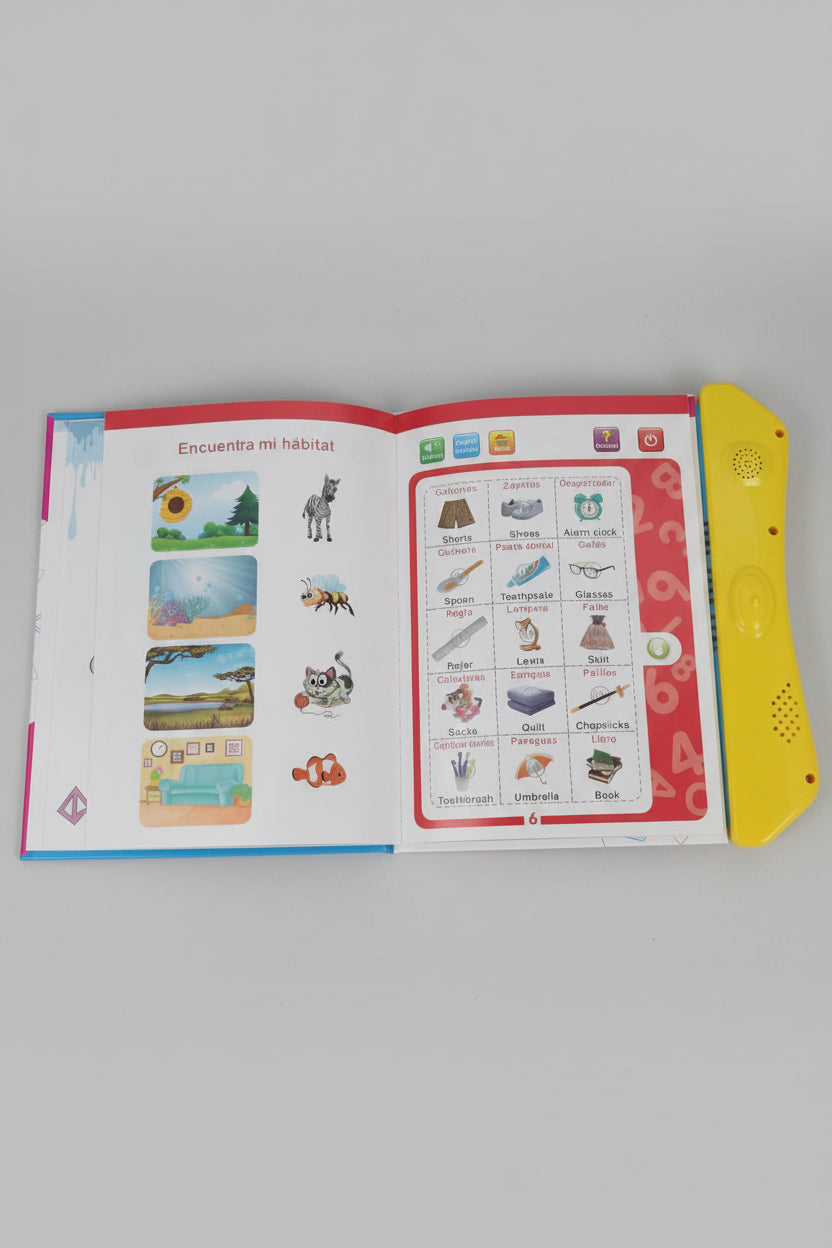 Libro Educativo Interactivo Bilingüe para Niños 📖