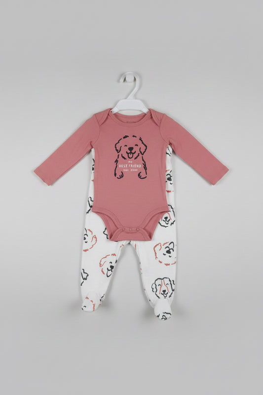 Set 4 Piezas Bebé – Perritos 🐾 🐕