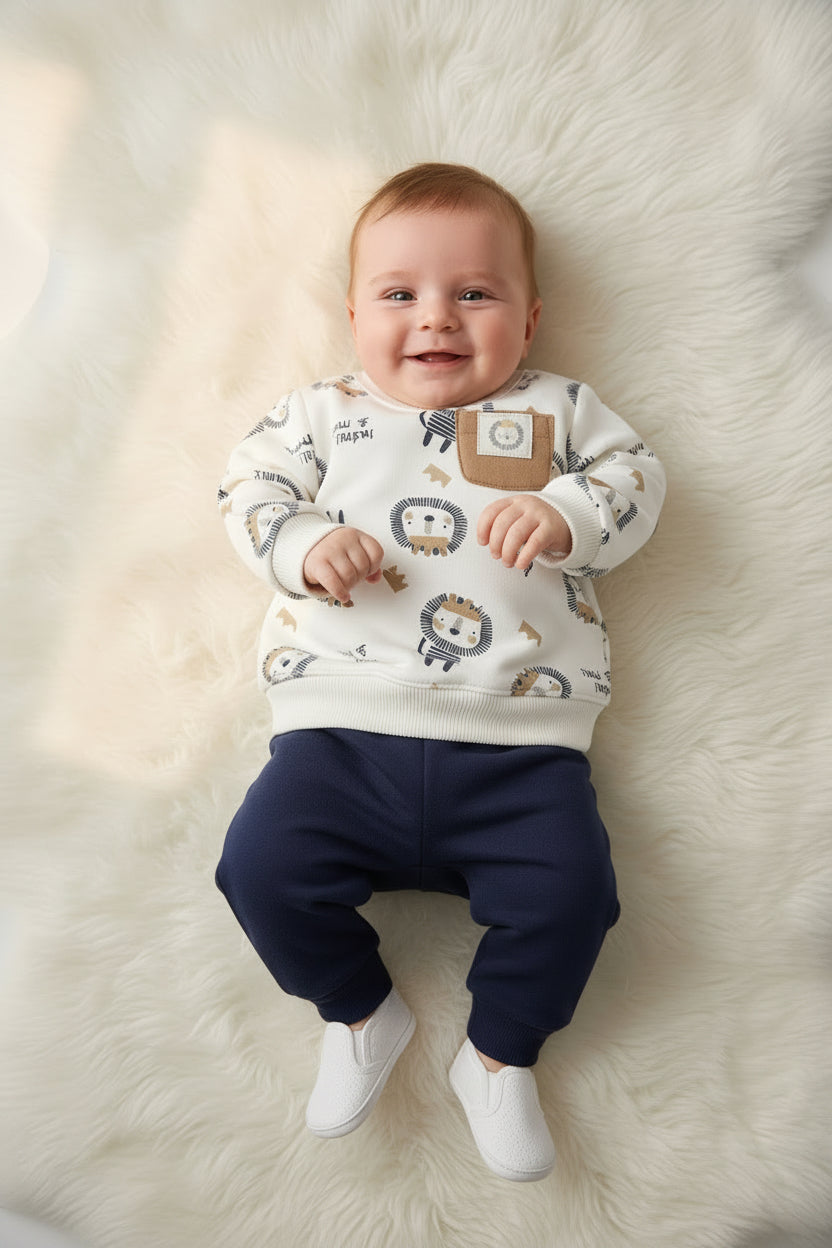 Conjunto 2 Piezas Bebé – León