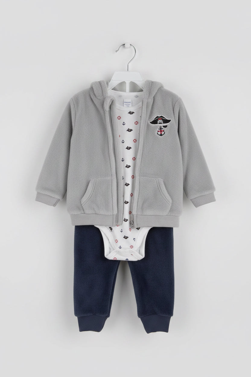 Conjunto 3 Piezas Plush Bebé 🦁 🦓🏴