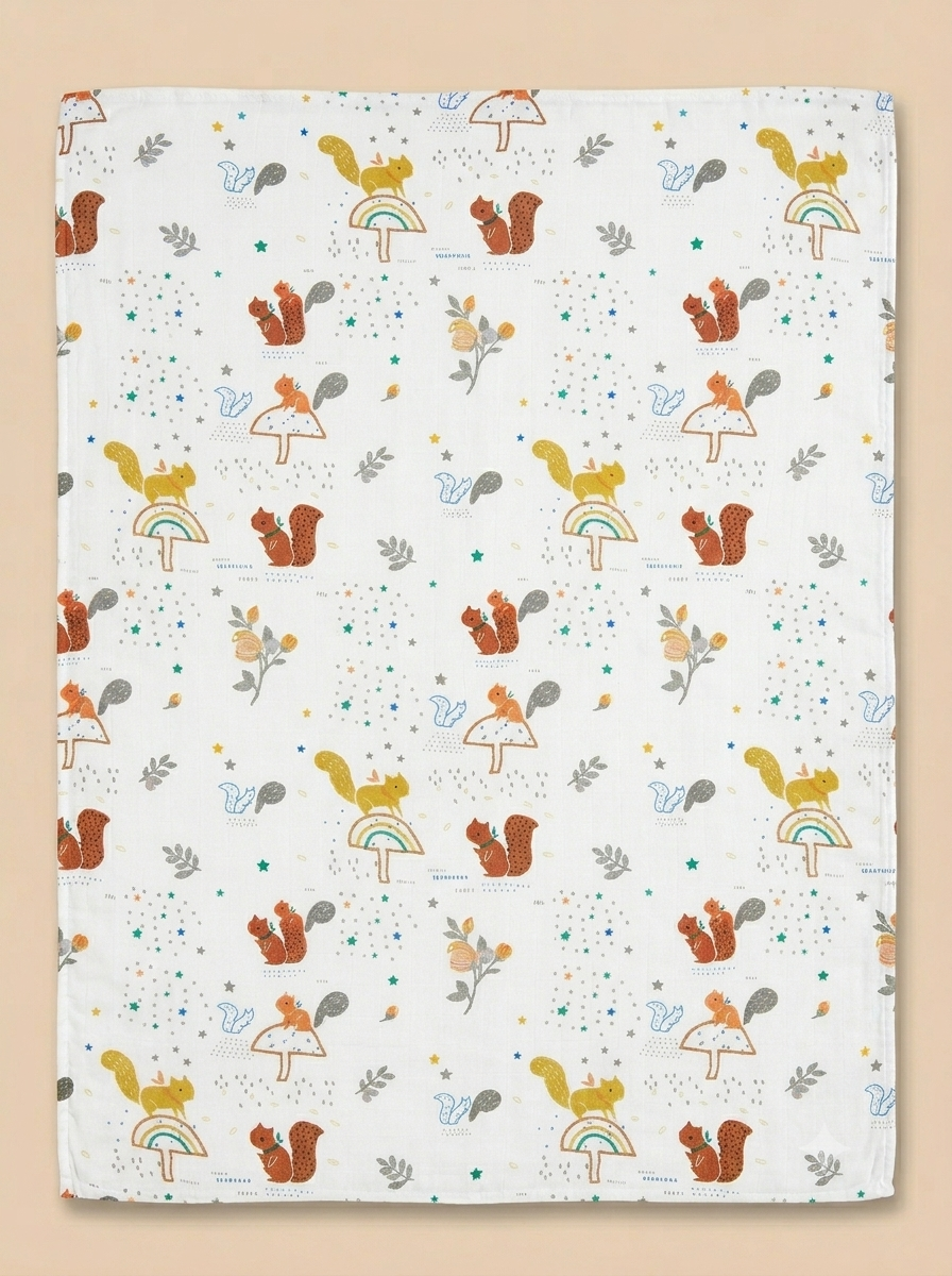 Manta Multiusos para Bebé – Colección Animales y Naturaleza