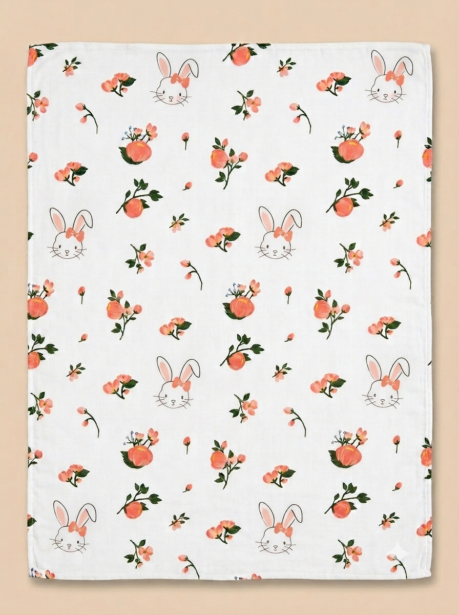 Manta Multiusos para Bebé – Colección Animales y Naturaleza