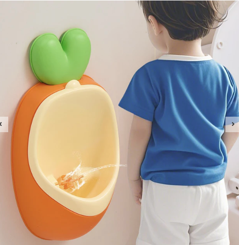 Orinal Urinario para Niños — Forma Zanahoria