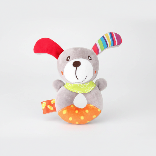 Sonajero de Mano para Bebé – Animales de Peluche