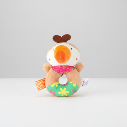 Sonajero de Mano para Bebé – Animales de Peluche