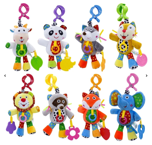Peluche Sonajero Musical con Pinza