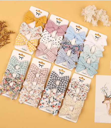 Set de lazos con Broches para Niña