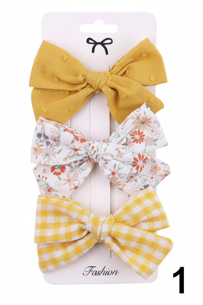 Set de lazos con Broches para Niña