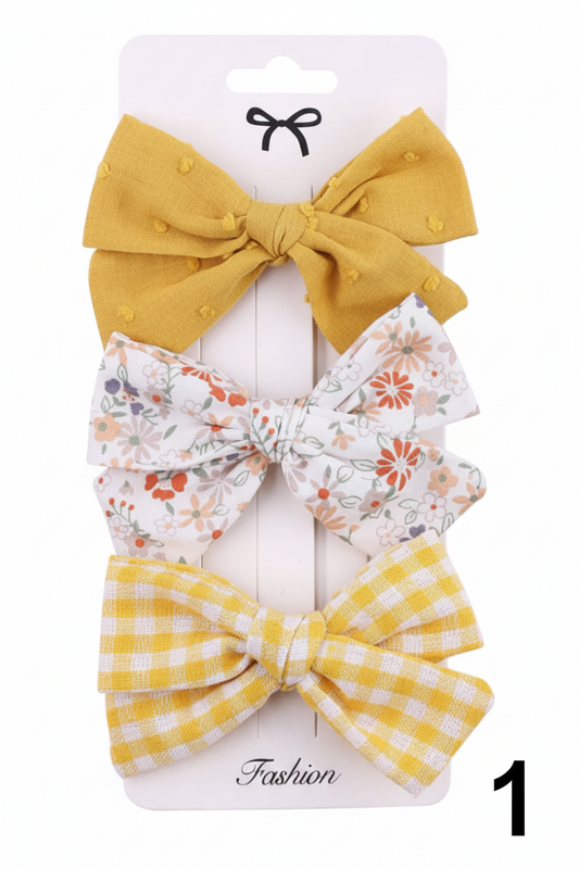 Set de lazos con Broches para Niña