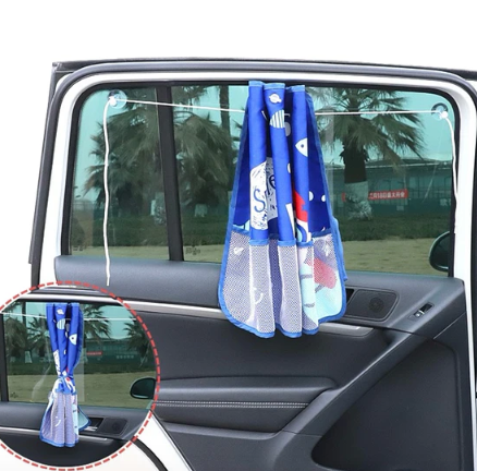 Cortina con Ventosas para Auto - Protector Solar Bebé