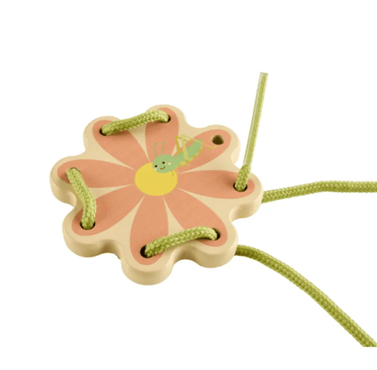 Fisher-Price Wooden Lacing Garden - Juego de Enhebrar de Madera