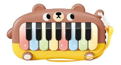 Piano Osito para Bebé – Rosa / Café