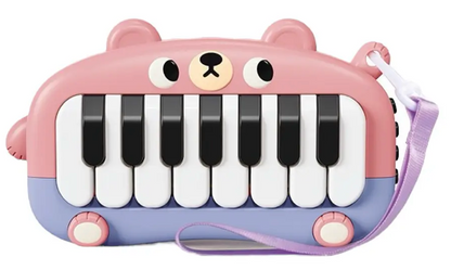 Piano Osito para Bebé – Rosa / Café