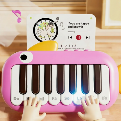 Piano Interactivo para Bebé con Modo Follow-Flick – Rosa
