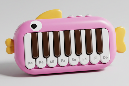 Piano Interactivo para Bebé con Modo Follow-Flick – Rosa
