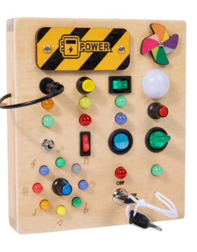 Tablero Eléctrico Montessori con Luces