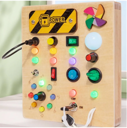 Tablero Eléctrico Montessori con Luces