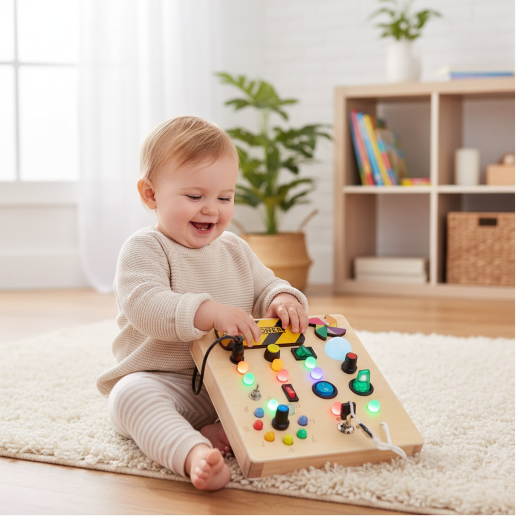 Tablero Eléctrico Montessori con Luces