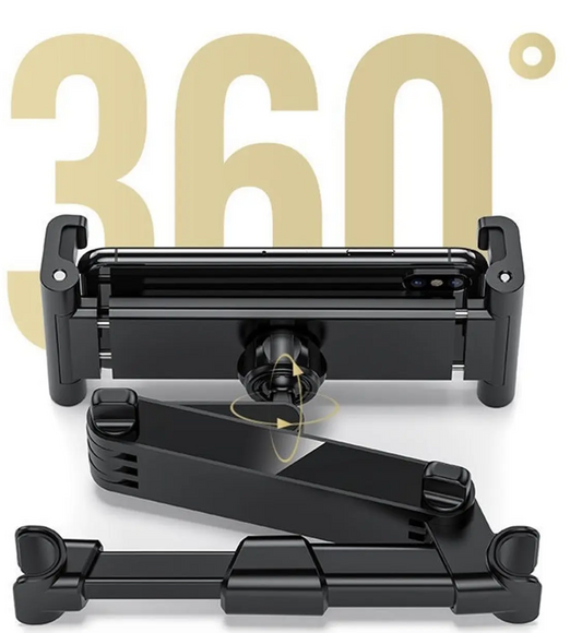 Soporte Tablet y Celular para Auto | Reposacabezas 360°