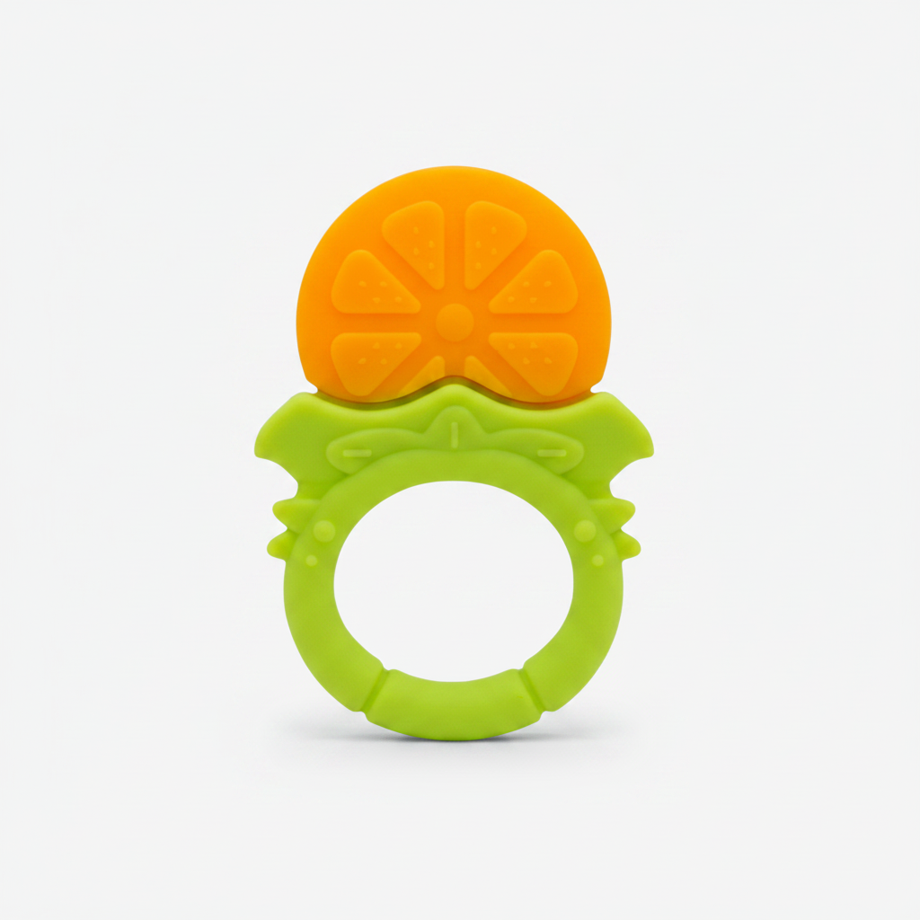 Mordedor de Fruta para Bebés🍊 – Aro Ergonómico