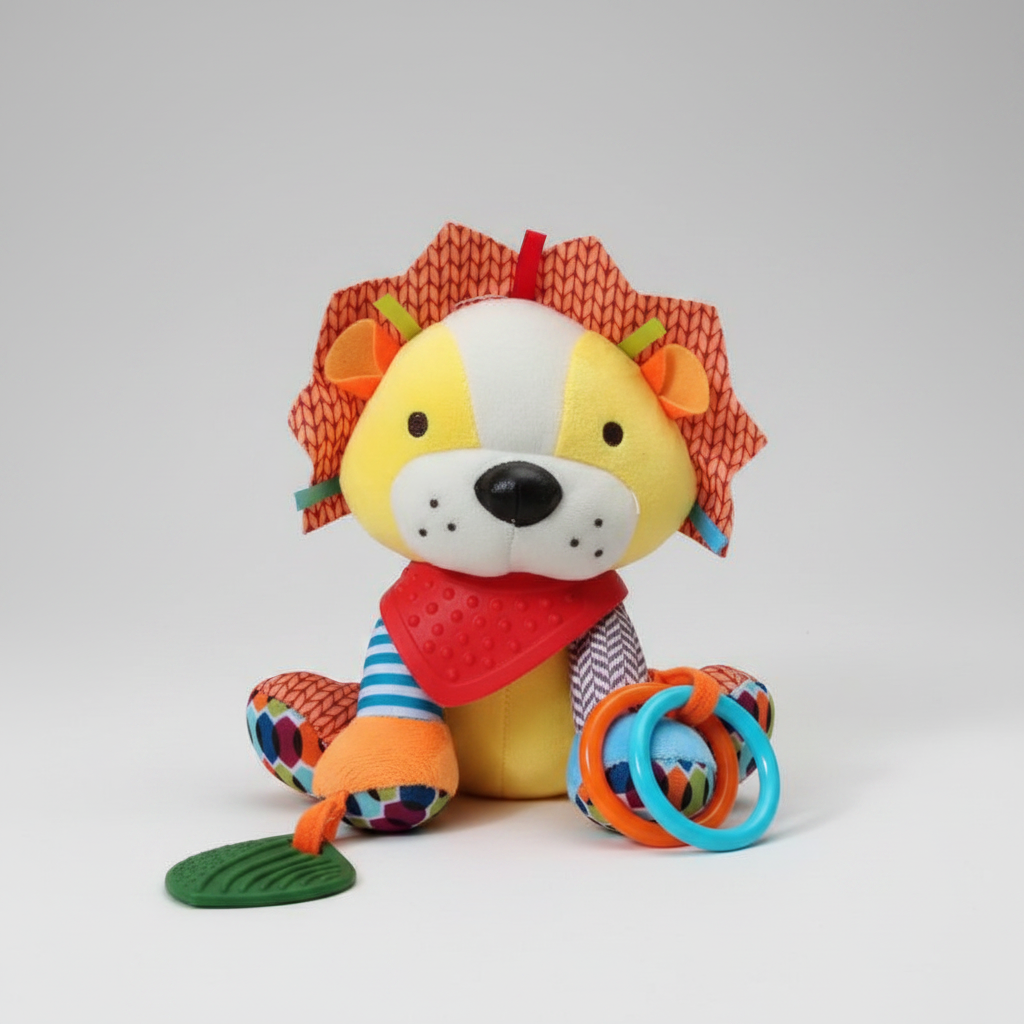 Sonajero Peluche Sensorial para Bebés 🐾