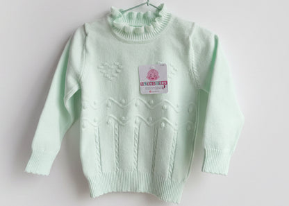 Sweater Tejido Punto Corazón 🤍