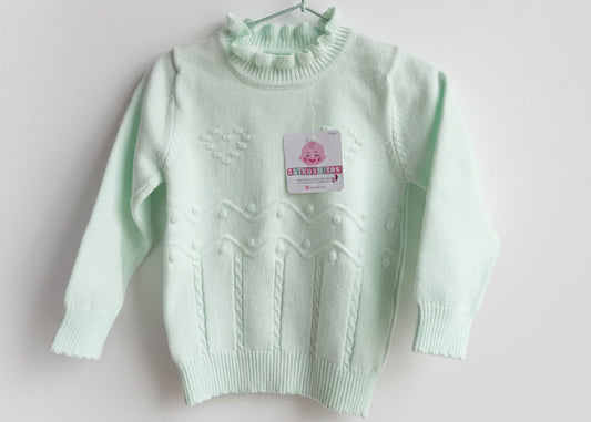 Sweater Tejido Punto Corazón 🤍