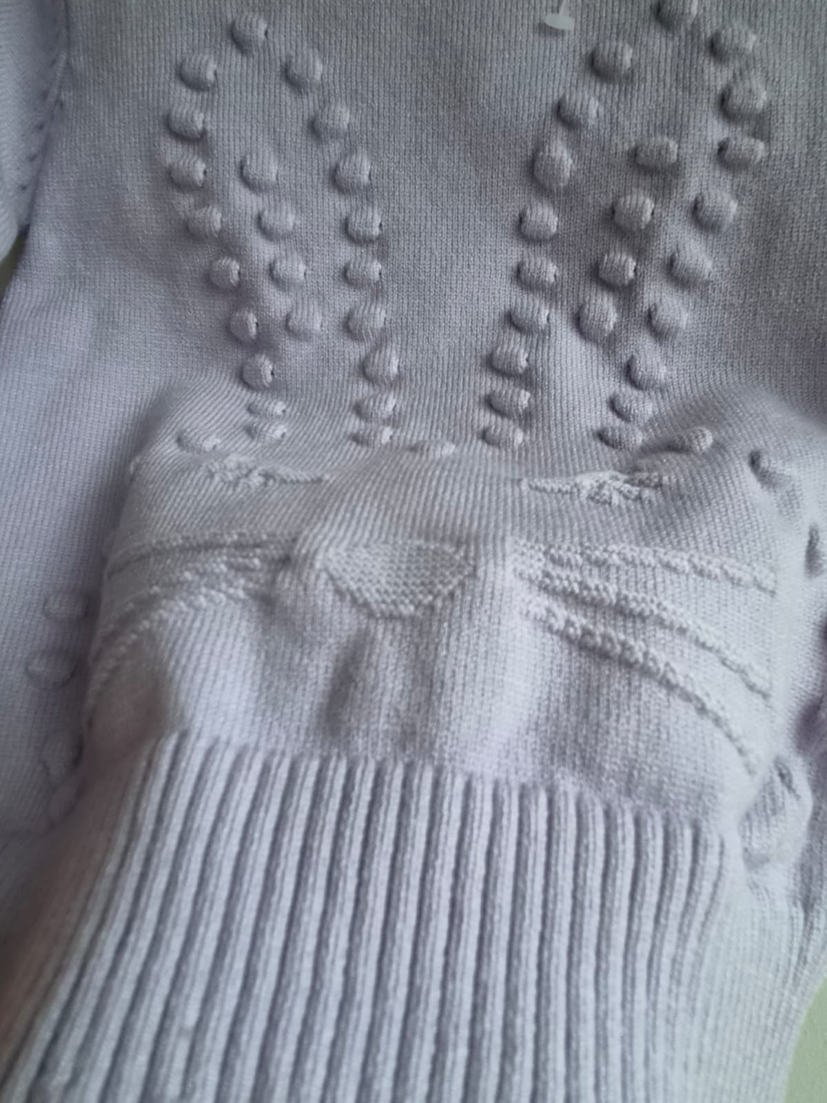 Sweater Tejido Niña Punto Conejita 🐰