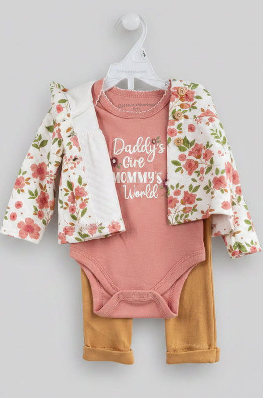 Conjunto 3 Piezas Chaqueta Floral 🌸💕