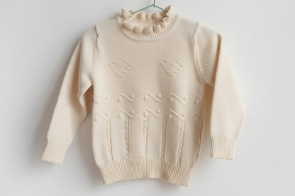 Sweater Tejido Punto Corazón 🤍