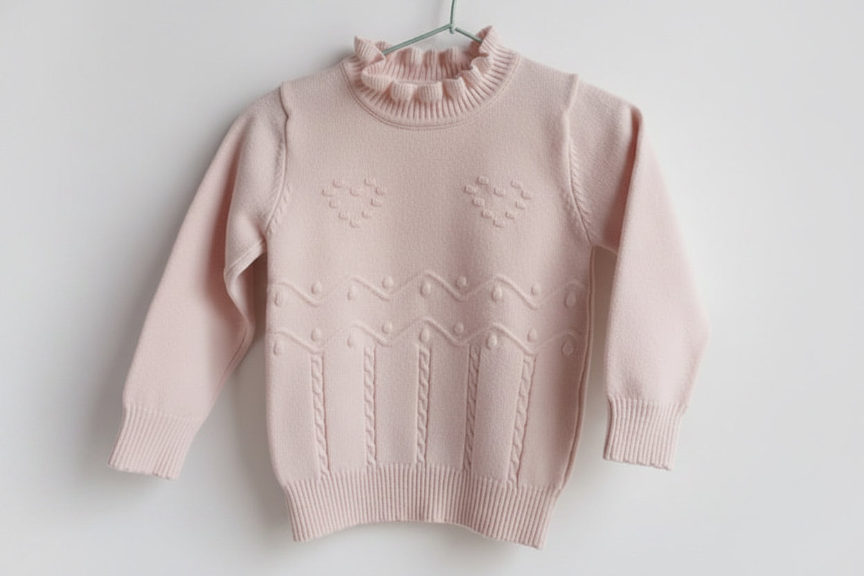 Sweater Tejido Punto Corazón 🤍