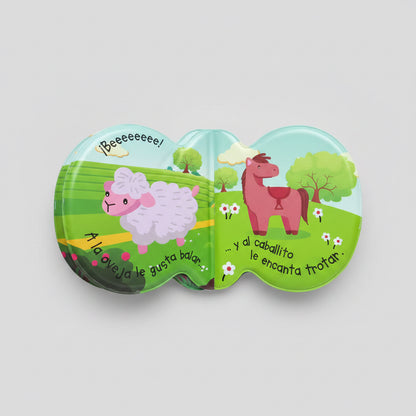 Libro de Baño Impermeable Granja 🐰🚿