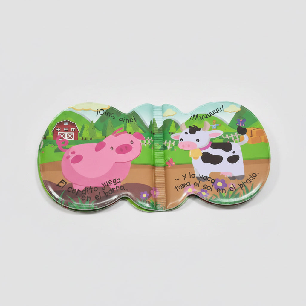 Libro de Baño Impermeable Granja 🐰🚿