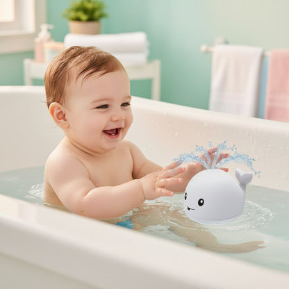 Mini Ballena Fuente Juguete de Baño 🐳💧