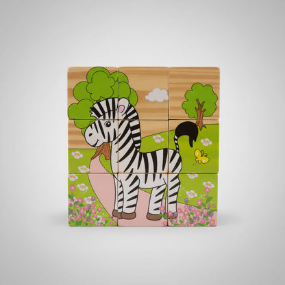 Cubos de Madera Puzzle 6 Caras, Busca la imagen