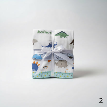 Set de 4 Mantitas de Algodón para Bebé Niño 👦