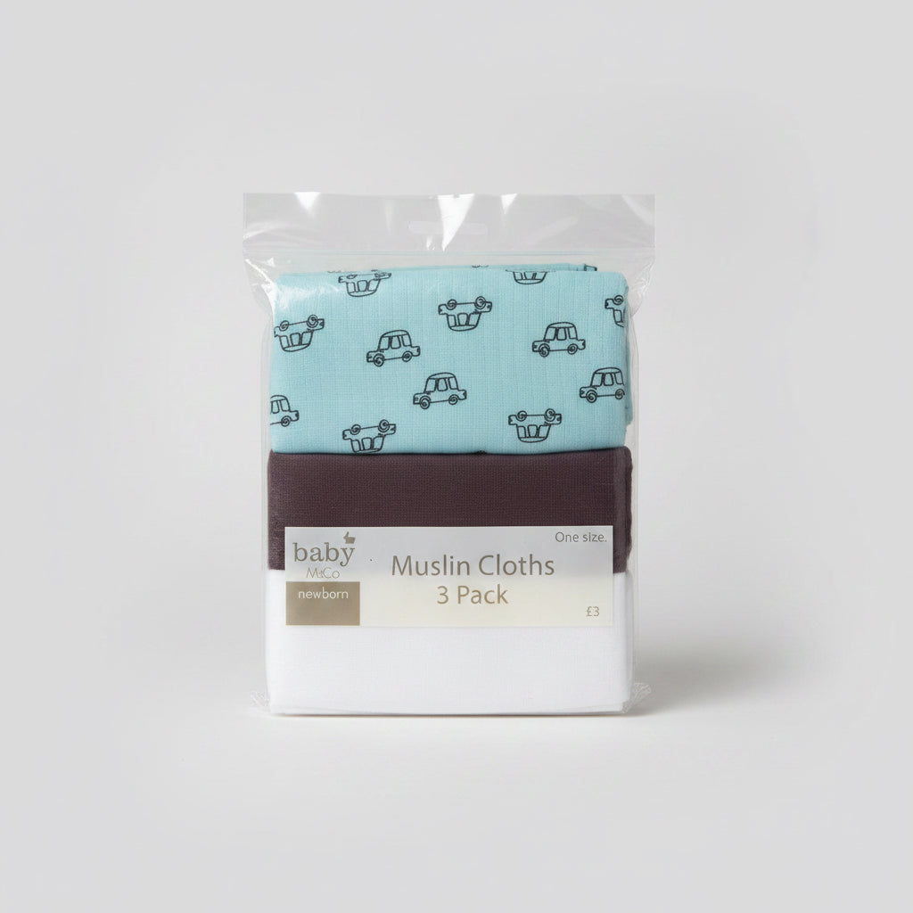 Tripack Mantas de Muselina M para Bebé Niño 👶
