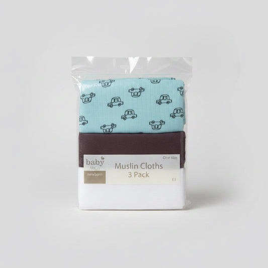 Tripack Mantas de Muselina M para Bebé Niño 👶