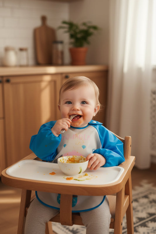 Babero con Mangas Impermeable🍽️ – Protección Total a la Hora de Comer