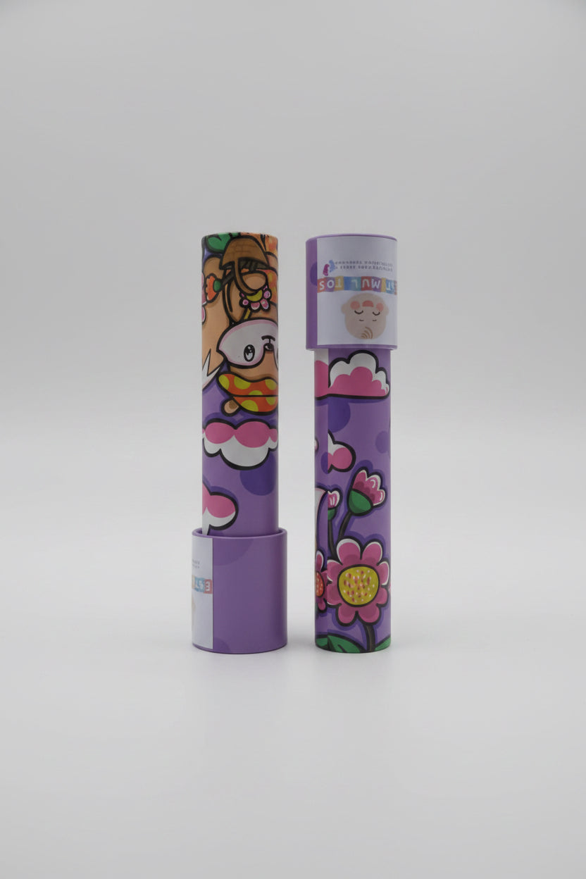 Caleidoscopio Estimulitos  🌈✨– Juguete Óptico Sensorial para Niños