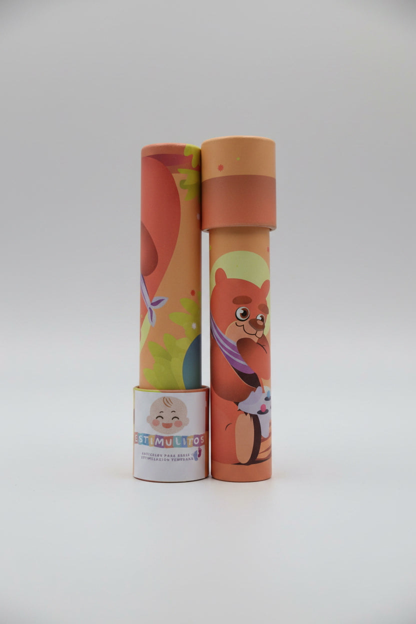 Caleidoscopio Estimulitos  🌈✨– Juguete Óptico Sensorial para Niños