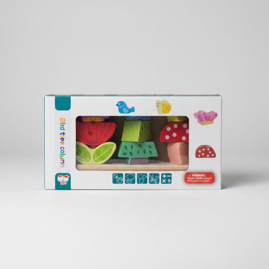 Ábaco Montessori Animalitos de Madera 🌿🐞