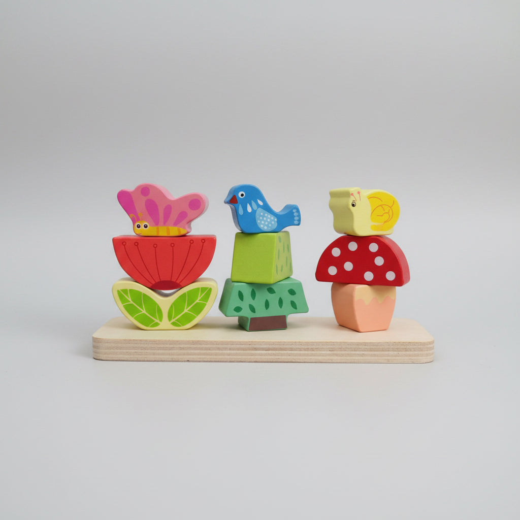 Ábaco Montessori Animalitos de Madera 🌿🐞