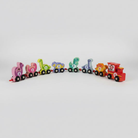 Tren de Dinosaurios con Números 🦕 – Dinosaur Number Train 11 pcs
