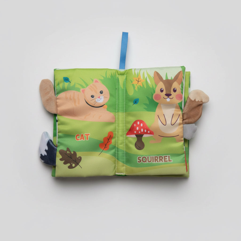 Libro Sensorial de Tela para Bebés 🧸– Ranch Animals / Arctic World